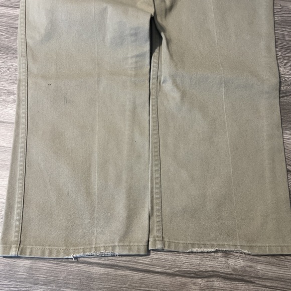 Ben Davis Canvas Khaki 695 Straight Leg 50/50 Blend Twill Work Pants Size 34x31 - Picture 7 of 13